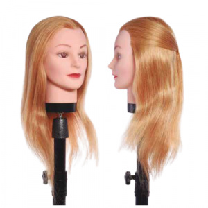 TESTINA COLORE BIONDO 40-45 CM 100% CAPELLI NATURALI CON SUPPORTO