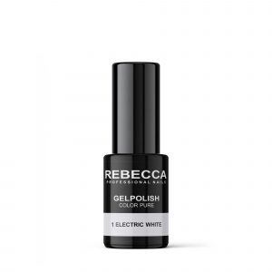 SMALTO SEMIPERMANENTE REBECCA 01 ELECTRIC WHITE COLOR PURE 5ML GEL POLISH