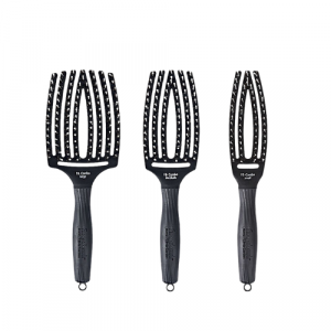 OLIVIA GARDEN FINGER BRUSH COMBO BLACK SPAZZOLA DISTRICANTE ANTISTATICA