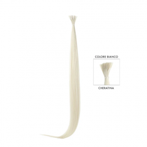 DI BIASE EXTENSION CHERATINA LISCE COLORE BIANCO CAPELLI 100% REMY