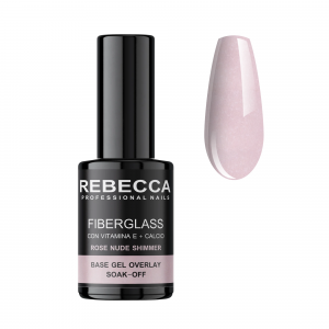 REBECCA FIBER GLASS ROSE NUDE SHIMMER 10 ML