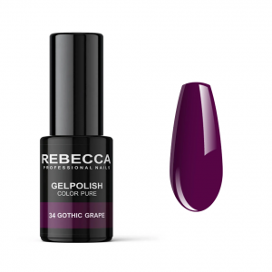 SMALTO SEMIPERMANENTE REBECCA 34 GOTHIC GRAPE 5ML