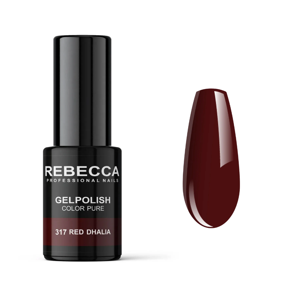 SMALTO SEMIPERMANENTE REBECCA 317 RED DHALIA 5ML