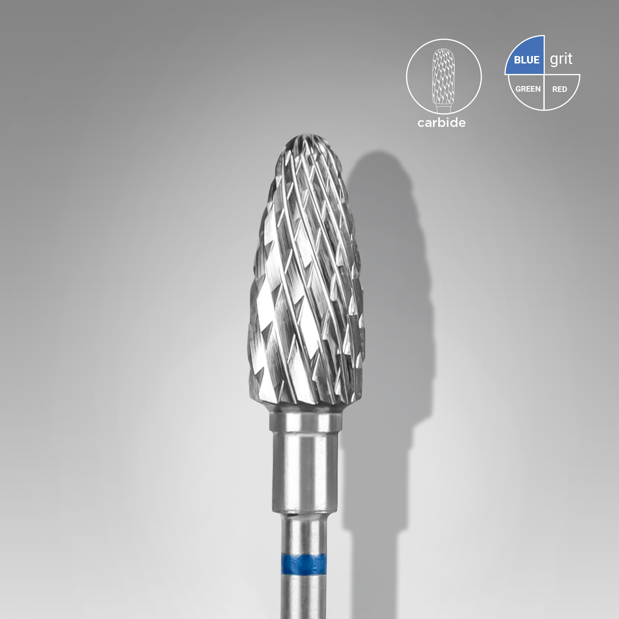 STALEKS PUNTA CARBIDE CONICA 6 MM 14 MM BLU
