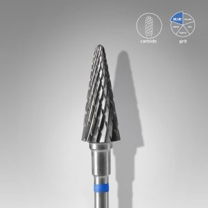 STALEKS PUNTA CARBIDE CONO 6 MM 14 MM BLU