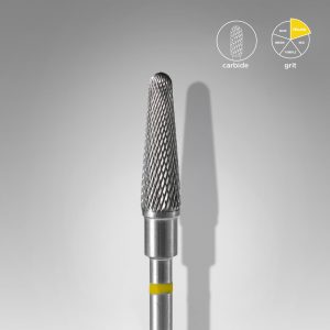 STALEKS PUNTA CARBIDE TRONCO 4 MM 13 MM GIALLO