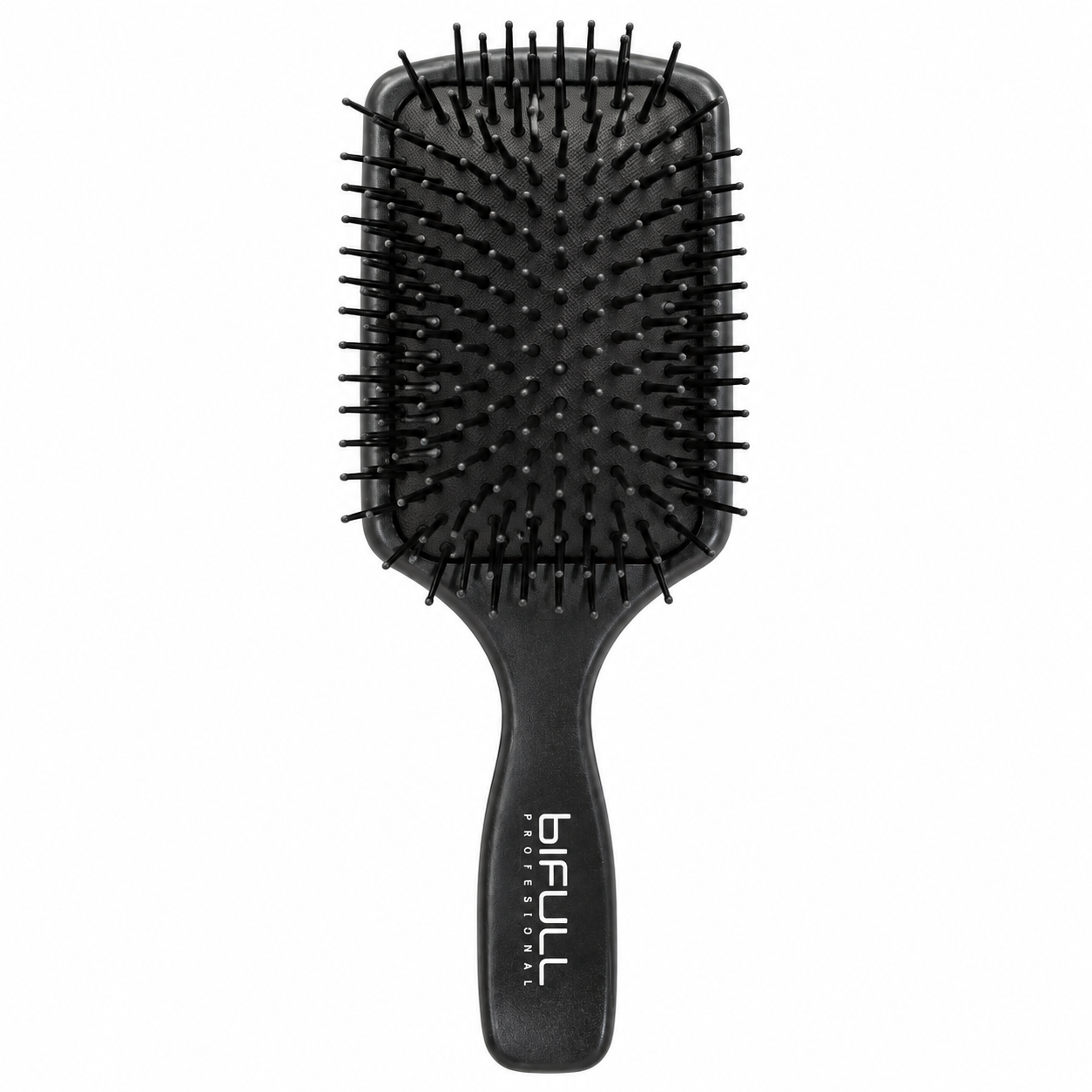 SPAZZOLA PIATTA BASIC NERA BIFULL